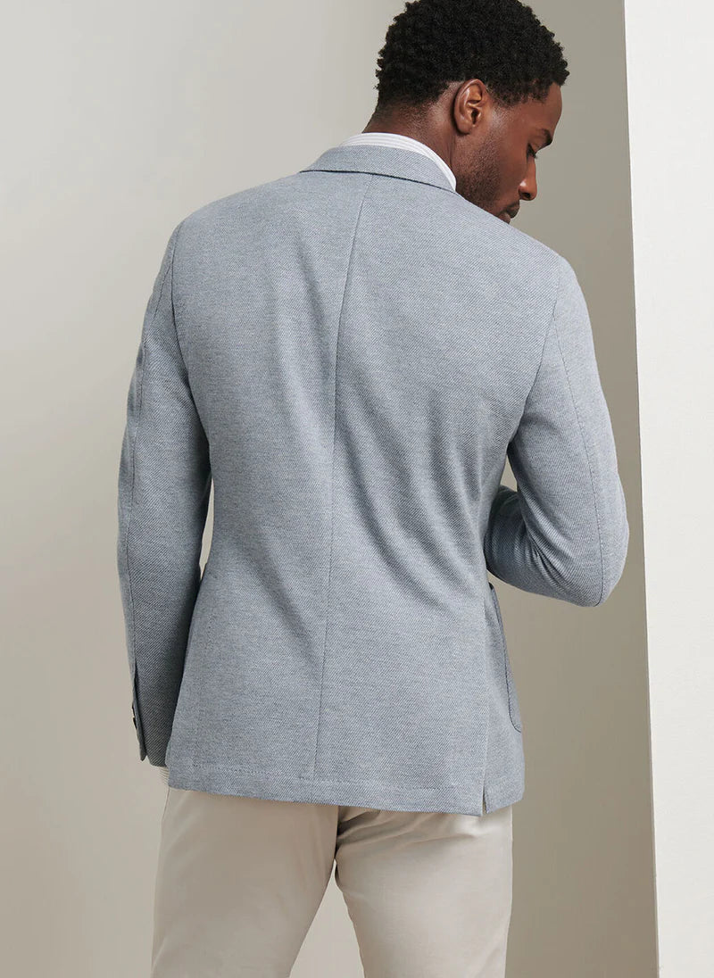 Peter Millar Mens Barclay Knit Soft Jacket - RAIN CLOUD