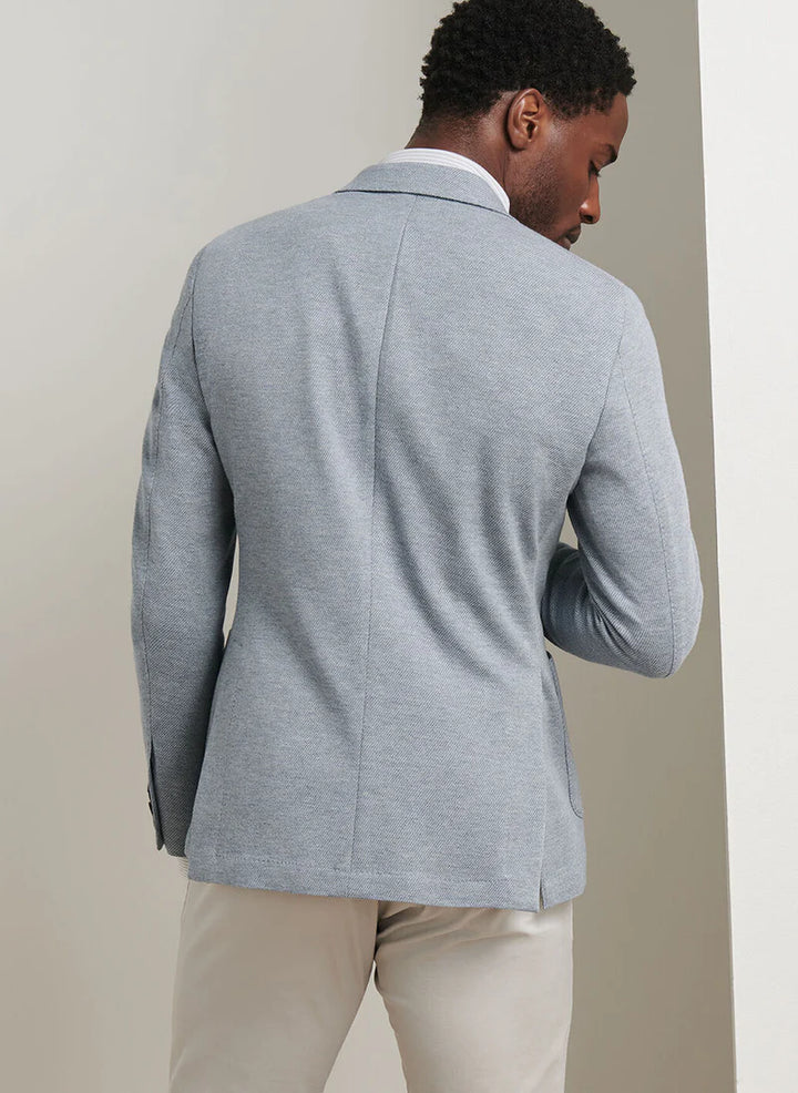 Peter Millar Mens Barclay Knit Soft Jacket - RAIN CLOUD
