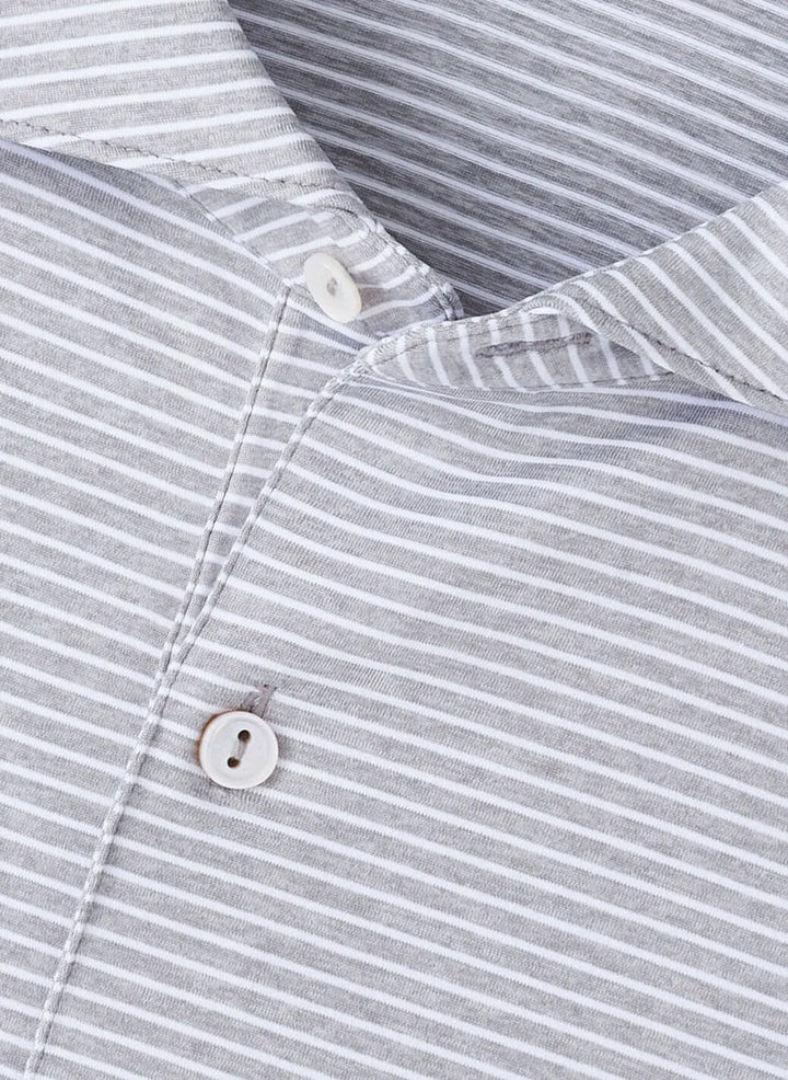 Peter Millar Men's Tailored Fit Ballad Performance Jersey Polo - GALE GREY