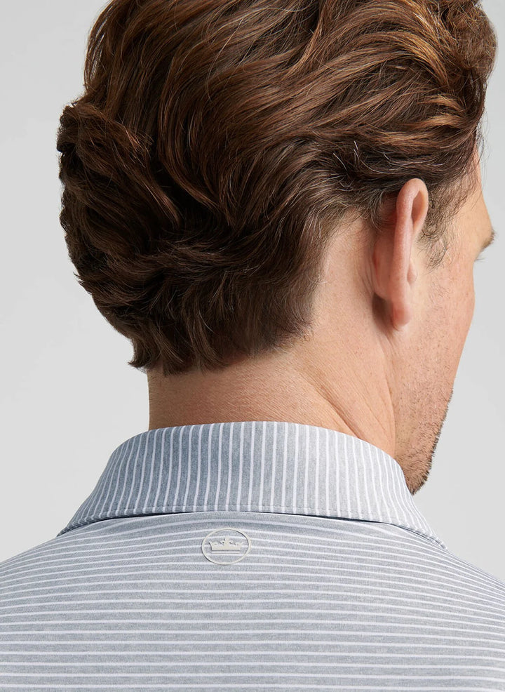 Peter Millar Men's Tailored Fit Ballad Performance Jersey Polo - GALE GREY