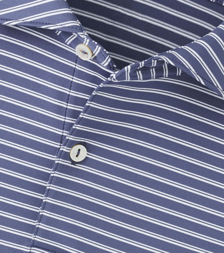 Peter Millar Men's Tailred Fit Bridge Performance Jersey Polo - NEBULA BLUE