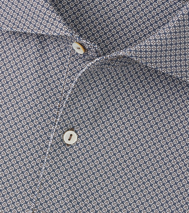 Peter Millar Men's Tailored Fit Seville Performance Jersey Polo - WHITE