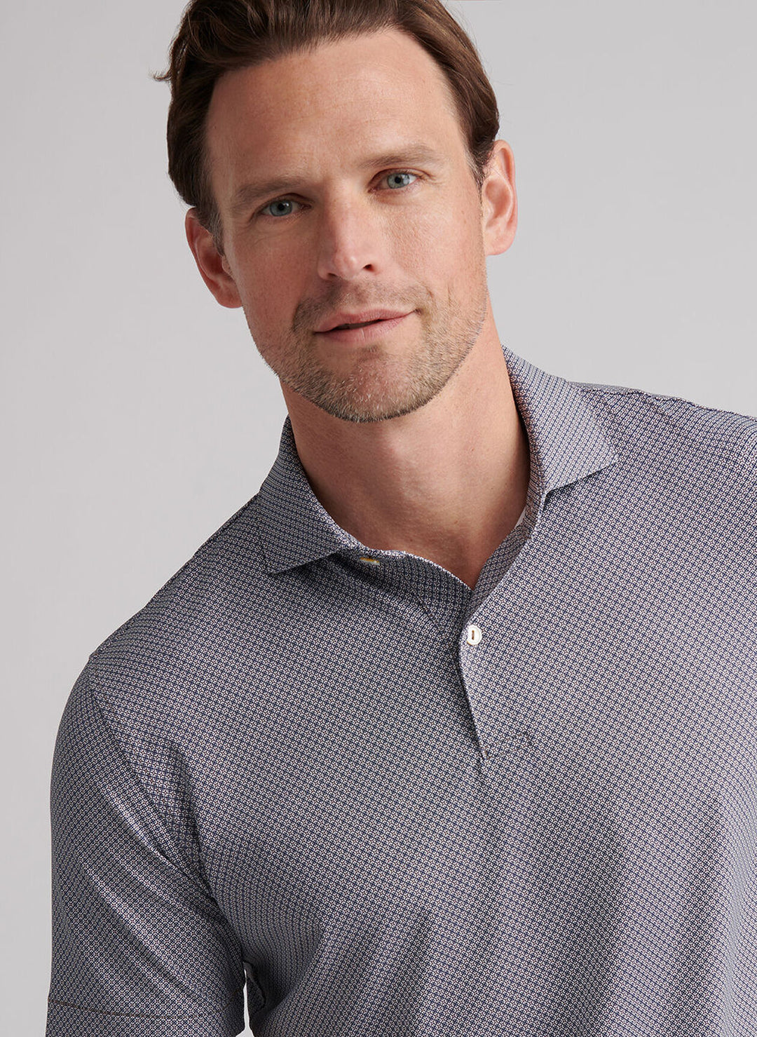 Peter Millar Men's Tailored Fit Seville Performance Jersey Polo - WHITE