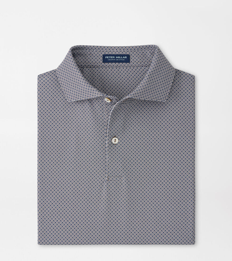 Peter Millar Men's Tailored Fit Seville Performance Jersey Polo - WHITE