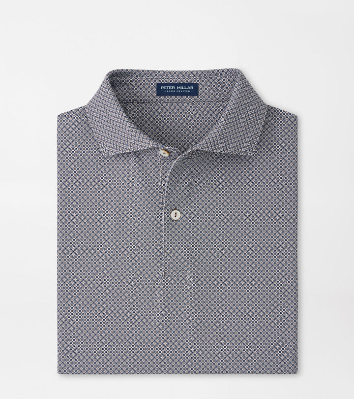 Peter Millar Men's Tailored Fit Seville Performance Jersey Polo - WHITE