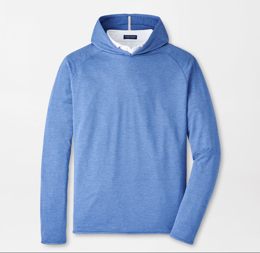 Peter Millar Men's Tailored Fit Stealth Performance Hoodie - LUNAR BLUE
