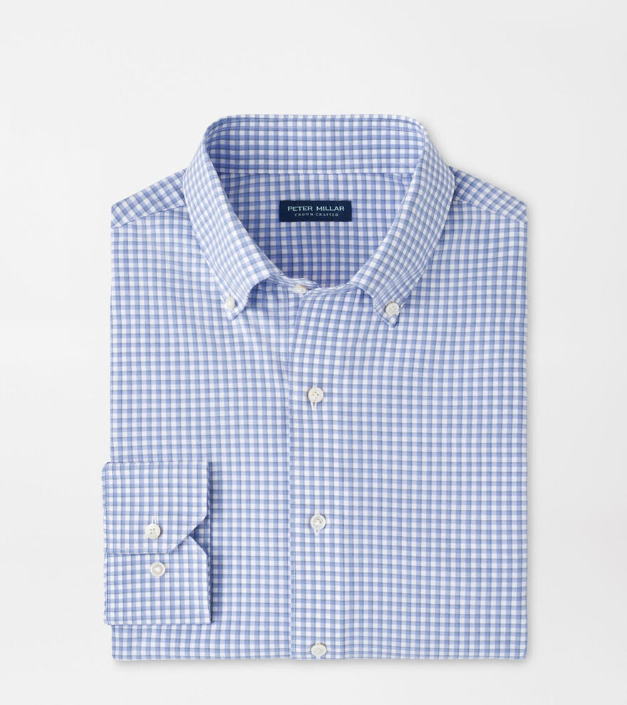 Peter Millar Men's Tailored Fit Mitchell Performance Poplin Sport Shirt - WISTERIA