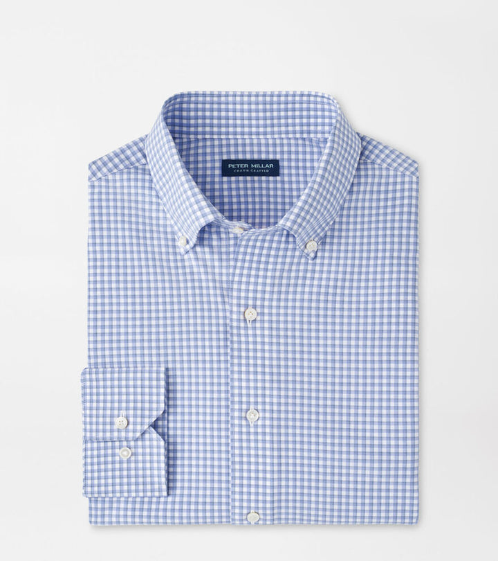 Peter Millar Men's Tailored Fit Mitchell Performance Poplin Sport Shirt - WISTERIA