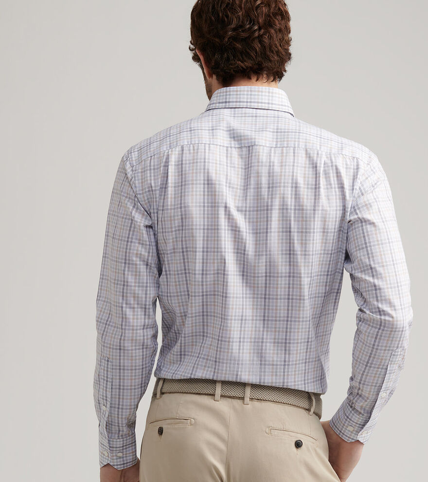 Peter Millar Men's Tailored Fit Orvieto Cotton Sport Shirt - SHERWOOD