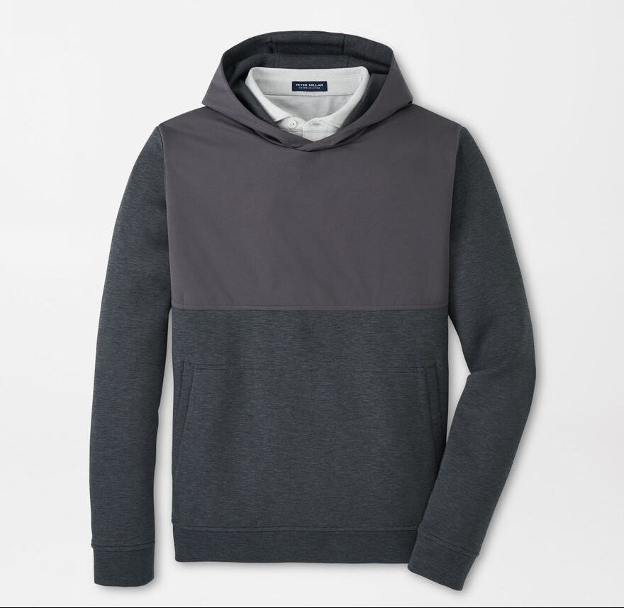 Peter Millar Men's Tailored Fit Winsome Hybrid Hoodie - IRIDIUM