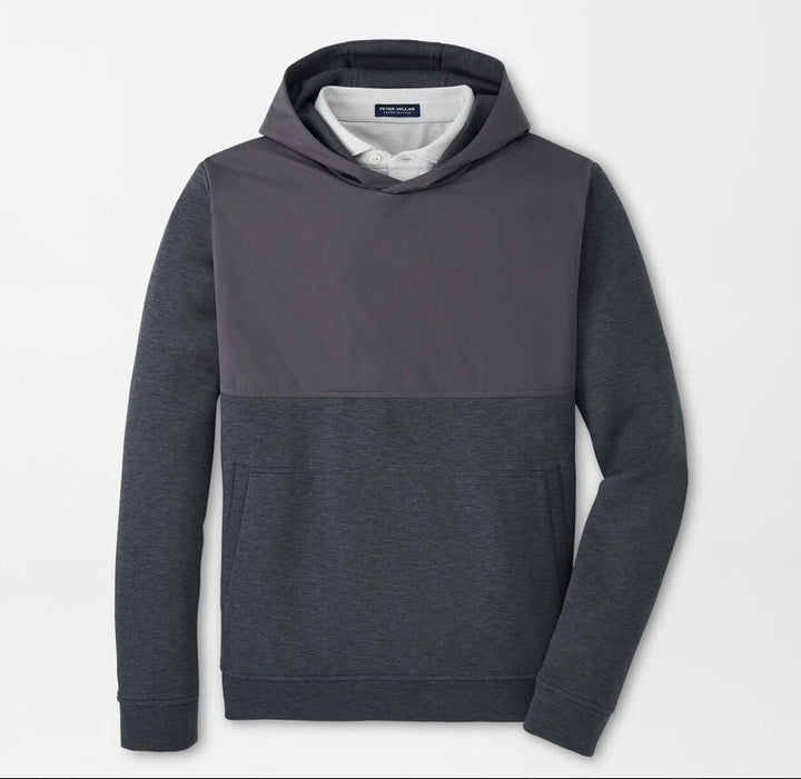 Peter Millar Men's Tailored Fit Winsome Hybrid Hoodie - IRIDIUM
