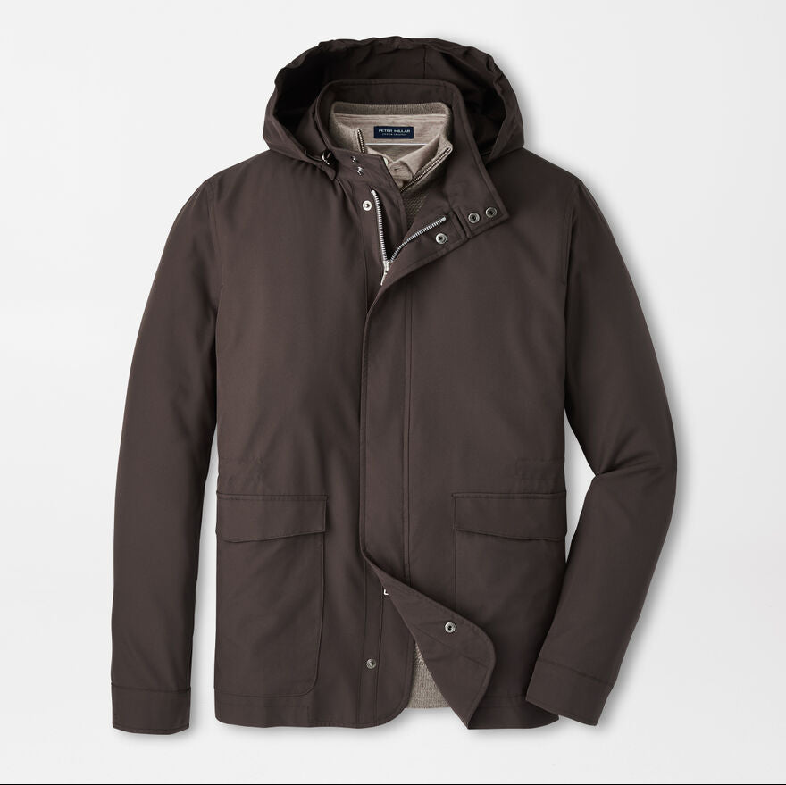 Peter Millar Men's Tailored Fit Discovery Field Jacket - ANTIQUE WALNUT