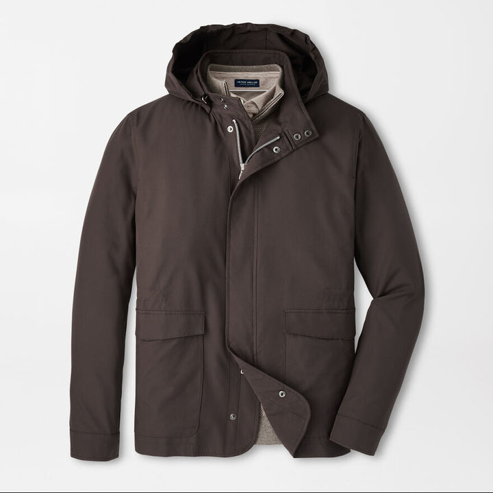 Peter Millar Men's Tailored Fit Discovery Field Jacket - ANTIQUE WALNUT
