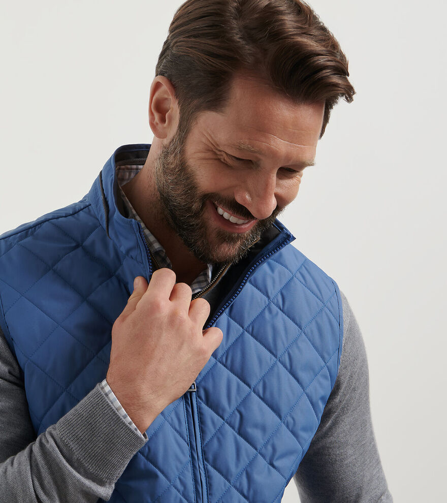 Peter Millar Men's Classic Fit Essex Vest - ASTRAL BLUE