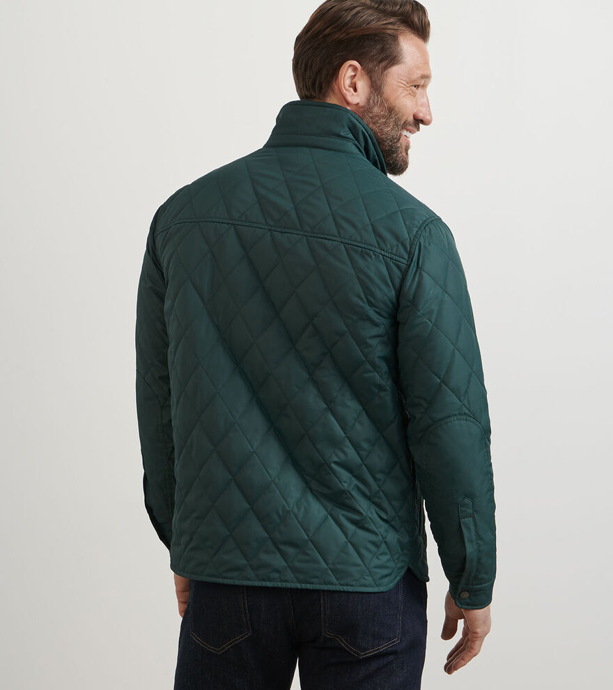 Peter Millar Men's Classic Fit Brighton Shirt Jacket - DEEP VERDANT