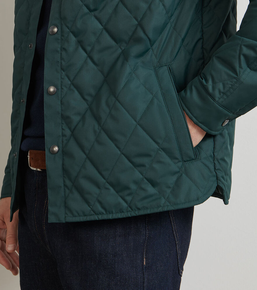 Peter Millar Men's Classic Fit Brighton Shirt Jacket - DEEP VERDANT