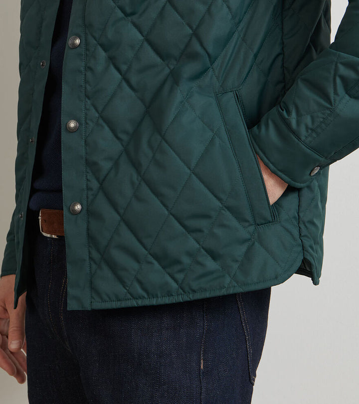 Peter Millar Men's Classic Fit Brighton Shirt Jacket - DEEP VERDANT