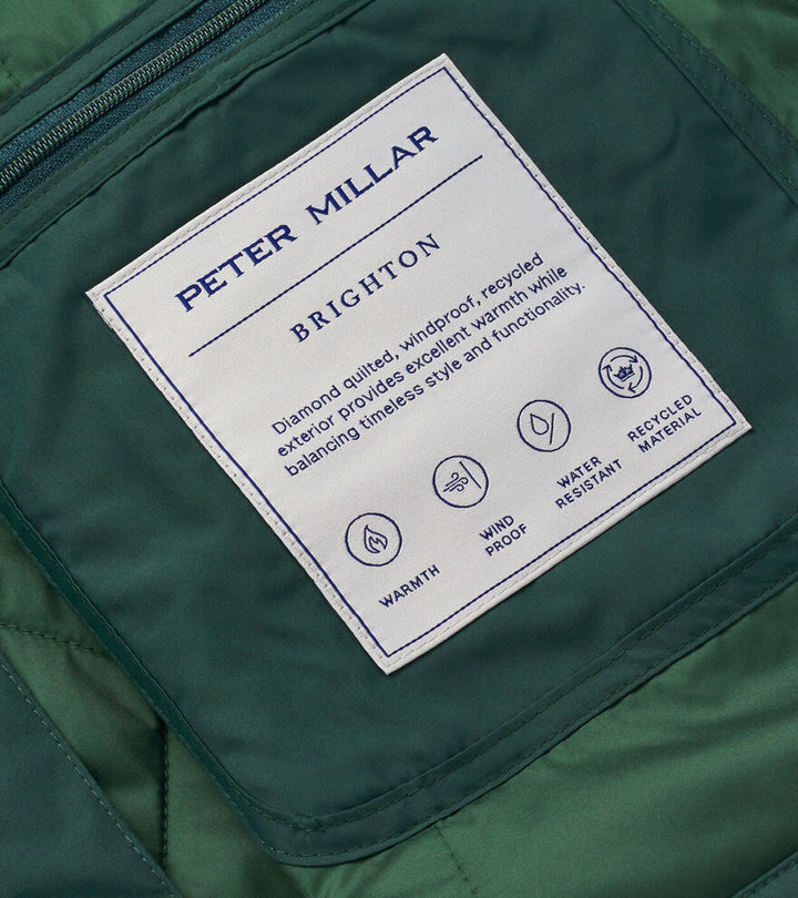 Peter Millar Men's Classic Fit Brighton Shirt Jacket - DEEP VERDANT