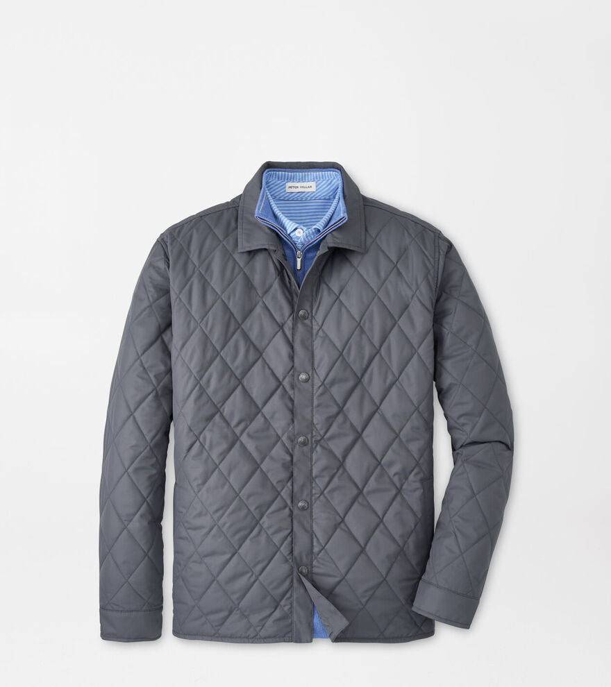 Peter Millar Men's Brighton Shirt Jacket - IRON
