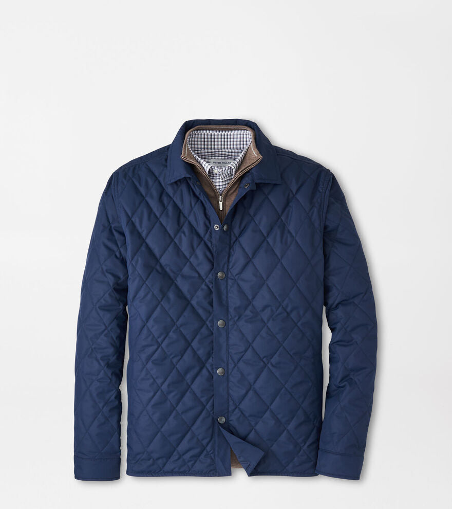 Peter Millar Men's Brighton Shirt Jacket - NAVY