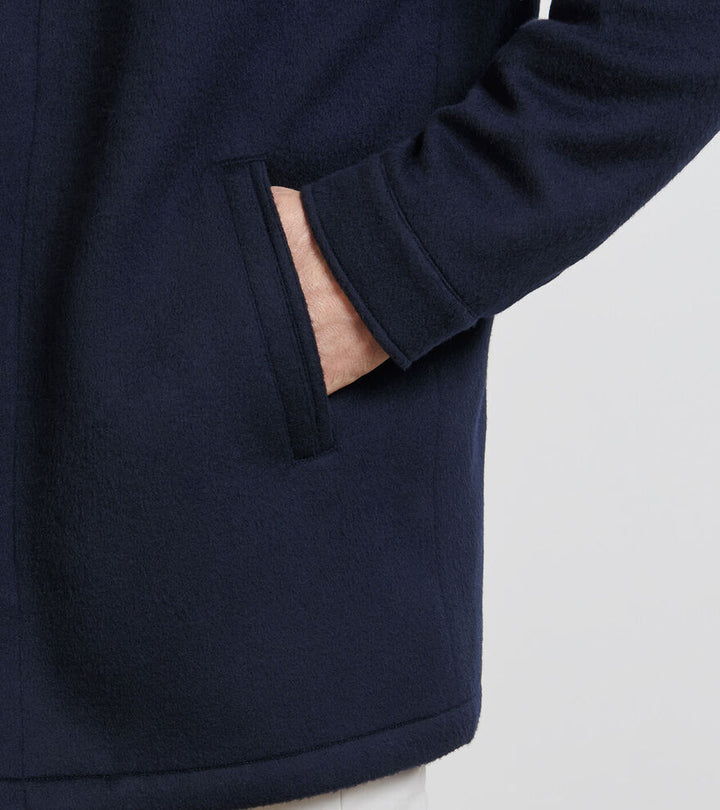 Peter Millar Men's Crown Flex Merino City Coat - NAVY