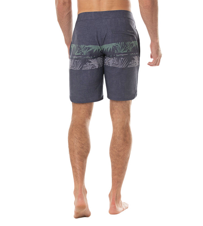 TRAVIS MATHEW MENS PARKED THE SHARK BOARDSHORT - HEATHER INSIGNIA