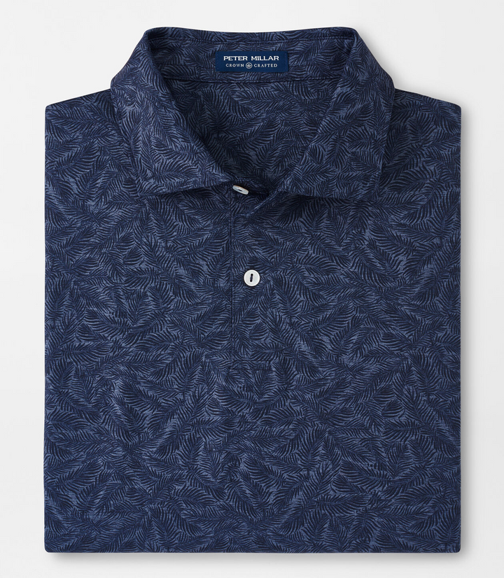 Peter Millar Mens Tailored Fit Midnight Performance Polo - NAVY