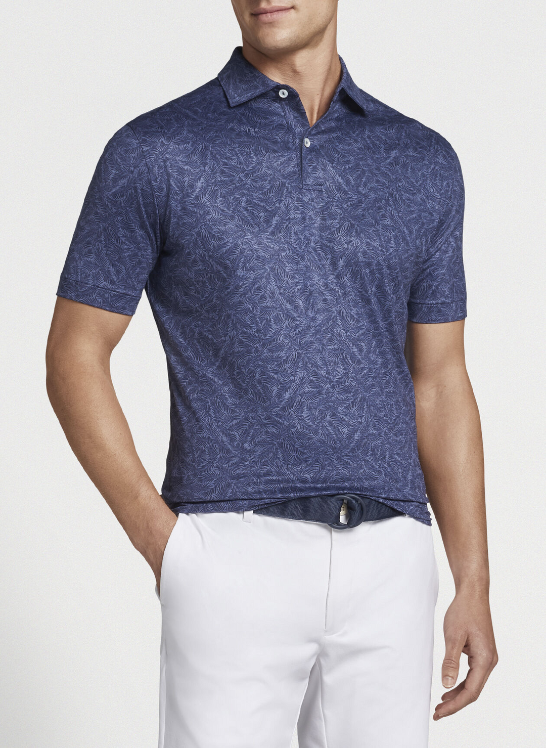 Peter Millar Mens Tailored Fit Midnight Performance Polo - NAVY