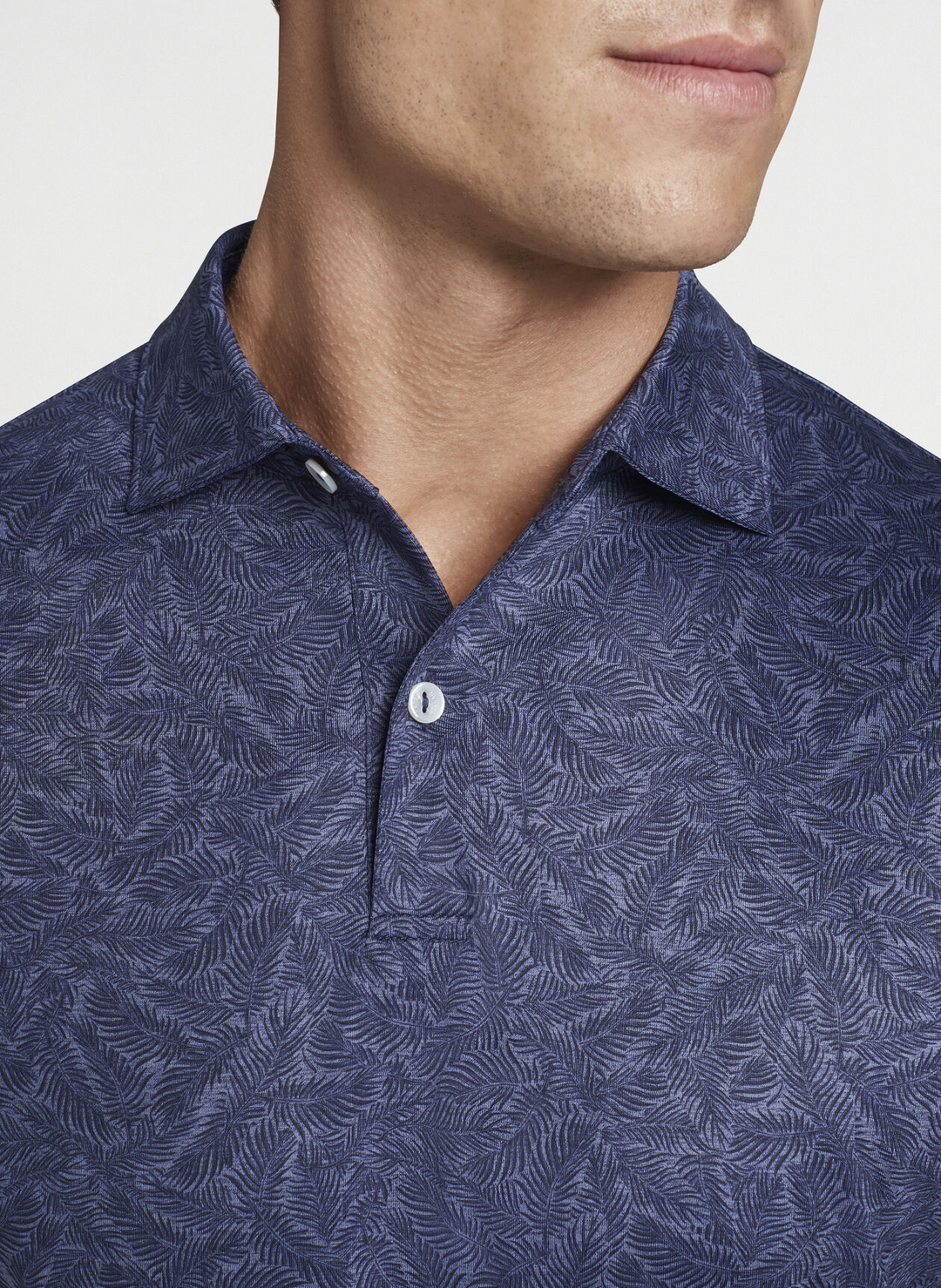 Peter Millar Mens Tailored Fit Midnight Performance Polo - NAVY