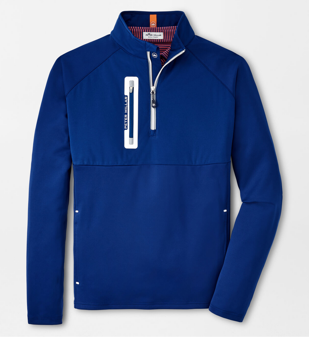 Peter Millar Men's Classic Fit Hyperlight Wind + Water Resistant Weld Quarter-Zip - SPORT NAVY
