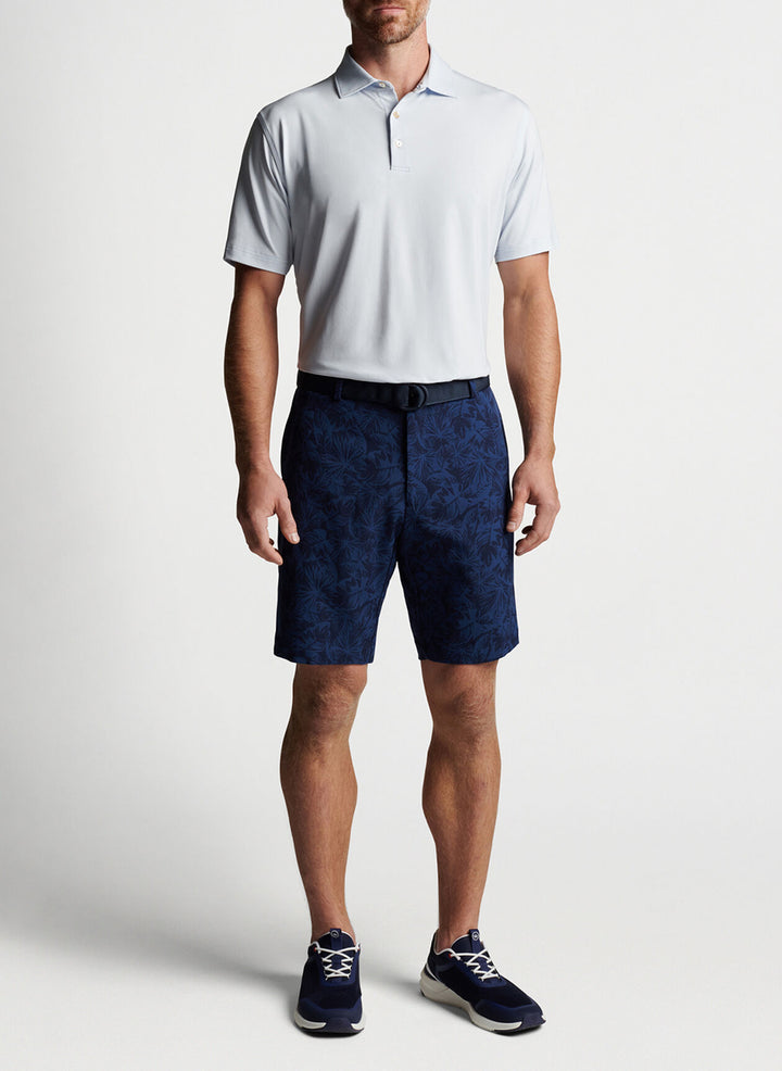 Peter Millar Mens Solid Performance Jersey Polo - SHAVED ICE - Golf Anything Canada