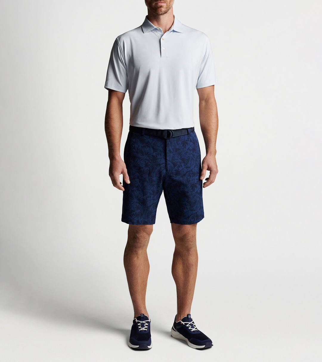 Peter Millar Mens Solid Performance Jersey Polo - SHAVED ICE