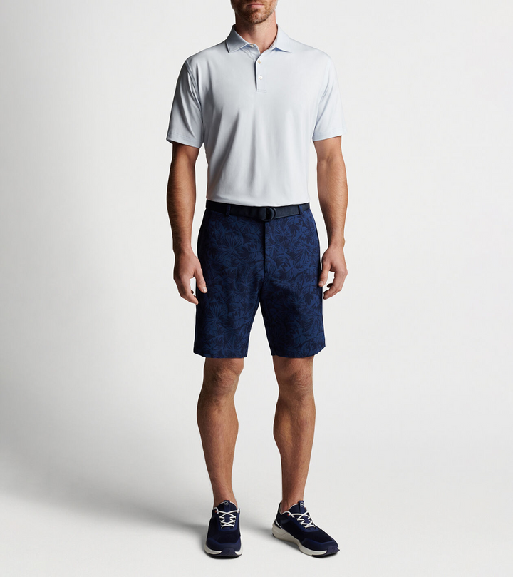 Peter Millar Mens Solid Performance Jersey Polo - SHAVED ICE