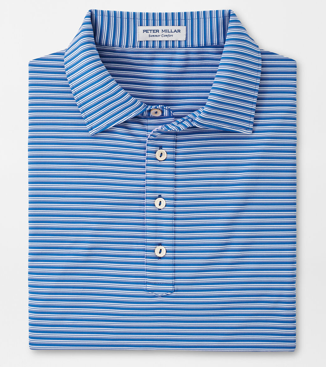 Peter Millar Mens Bishop Performance Jersey Polo - STARBOARD BLUE