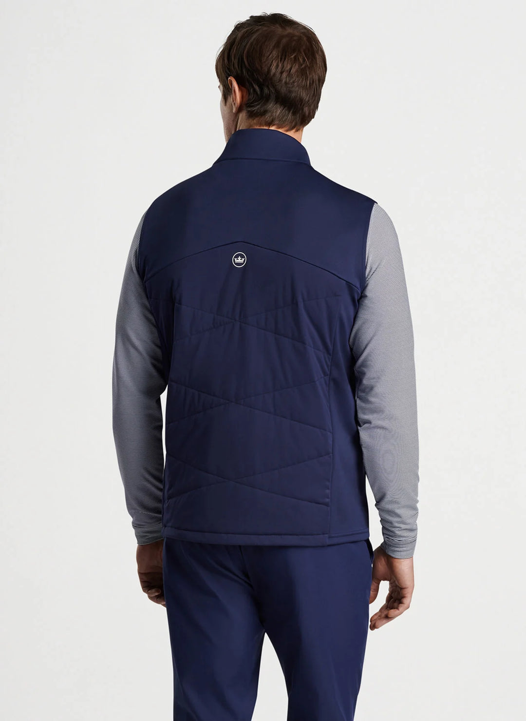 Peter Millar Mens Classis Fit Fuse Hybrid Vest - NAVY