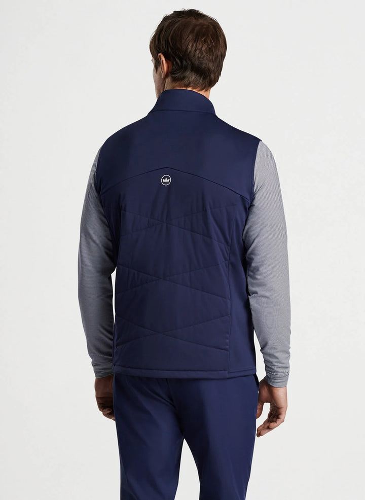 Peter Millar Mens Classis Fit Fuse Hybrid Vest - NAVY