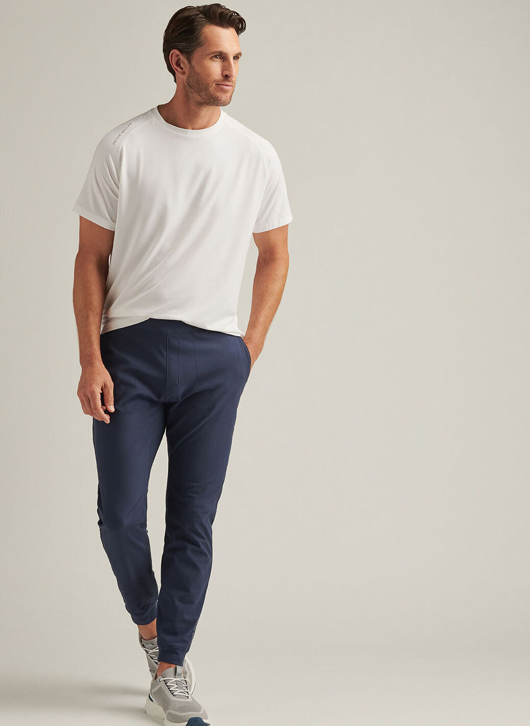 Peter Millar Mens Classic Fit Atlas Performance Pant - Navy