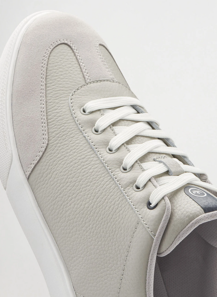 PETER MILLAR Men's Drift Leather Hybrid Course Shoe - WARM GREY / NAVY
