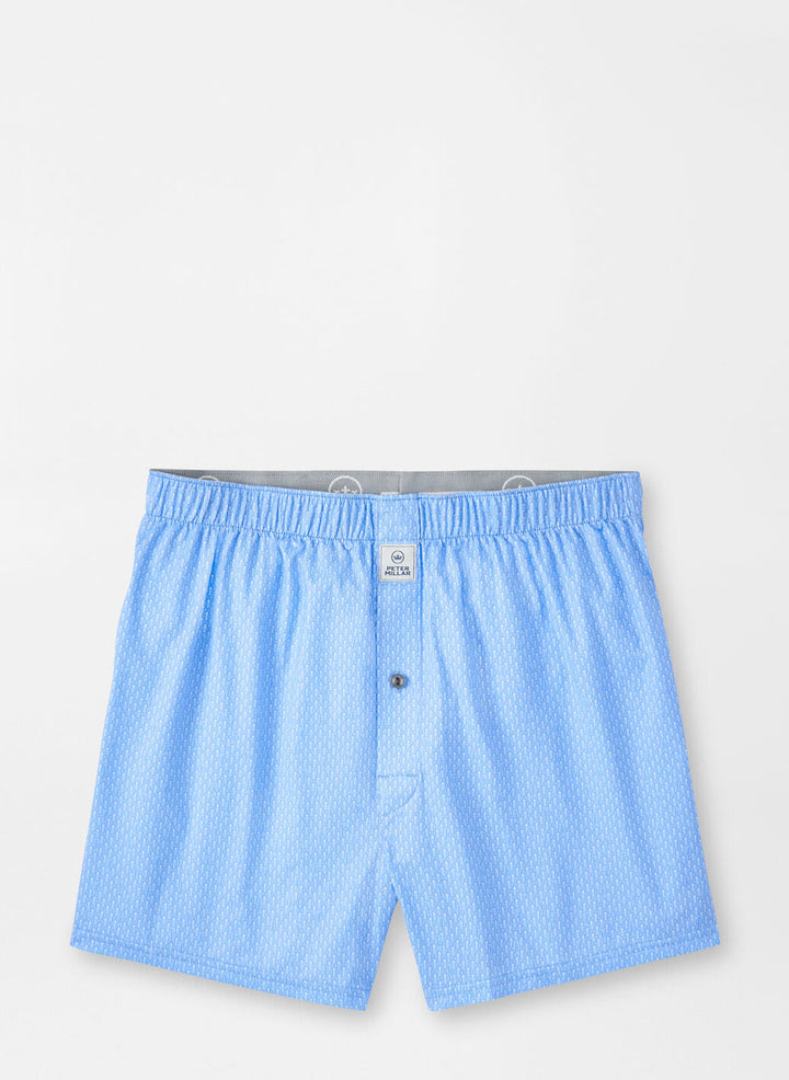 Peter Millar Mens Shake It Up Performance Boxer Short - Cottage Blue