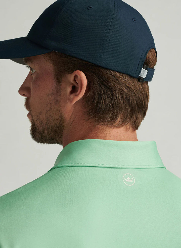 Peter Millar Mens Classic Fit Solid Performance Jersey Polo - Pear Tart