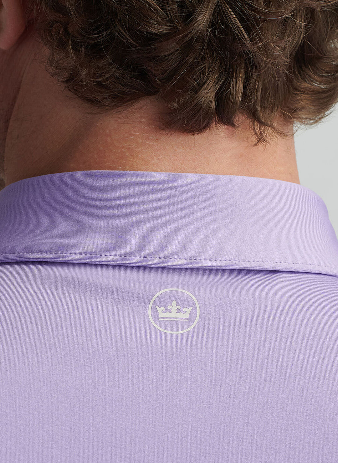 Peter Millar Mens Classic Fit Solid Performance Jersey Polo - Ultra Violet