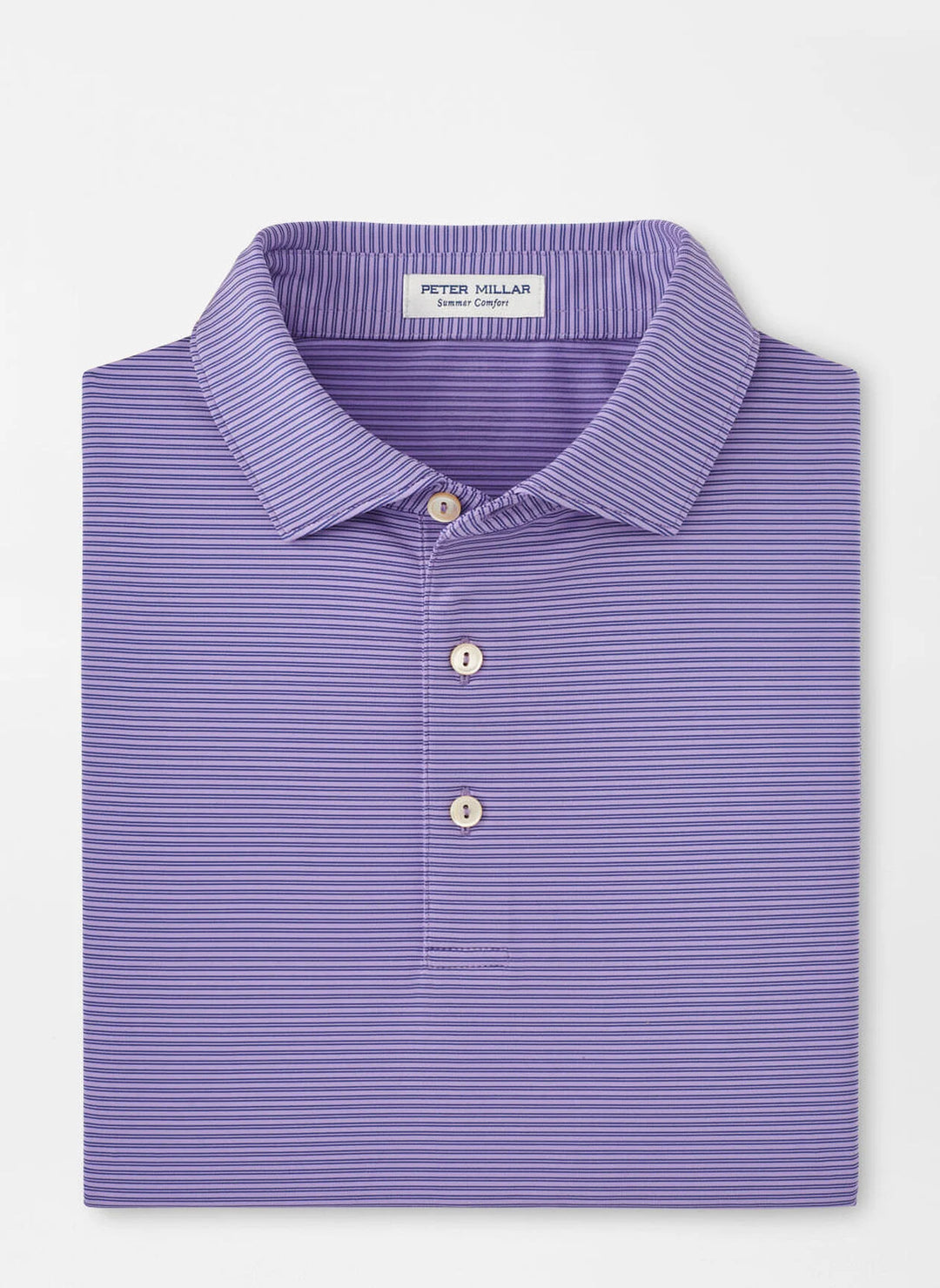 Peter Millar Mens Classic Fit Grove Performance Jersey Polo - Ultra Violet