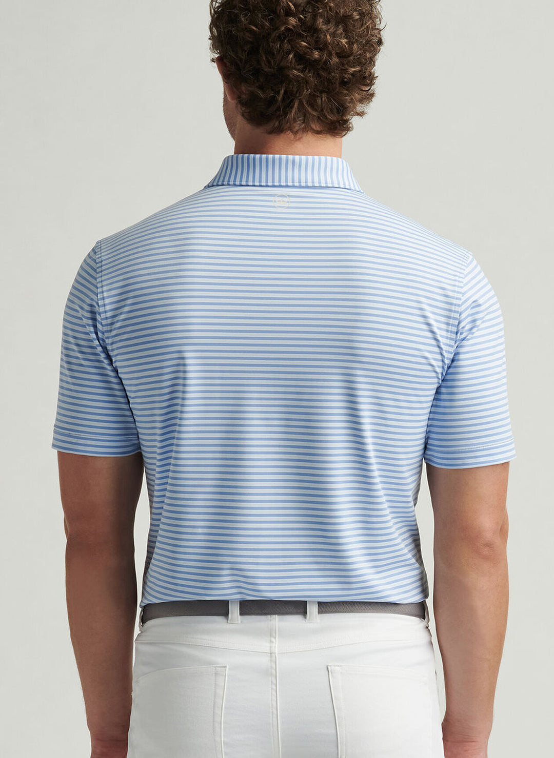 Peter Millar Mens Classic Fit Lane Performance Jersey Polo - Blue Fade