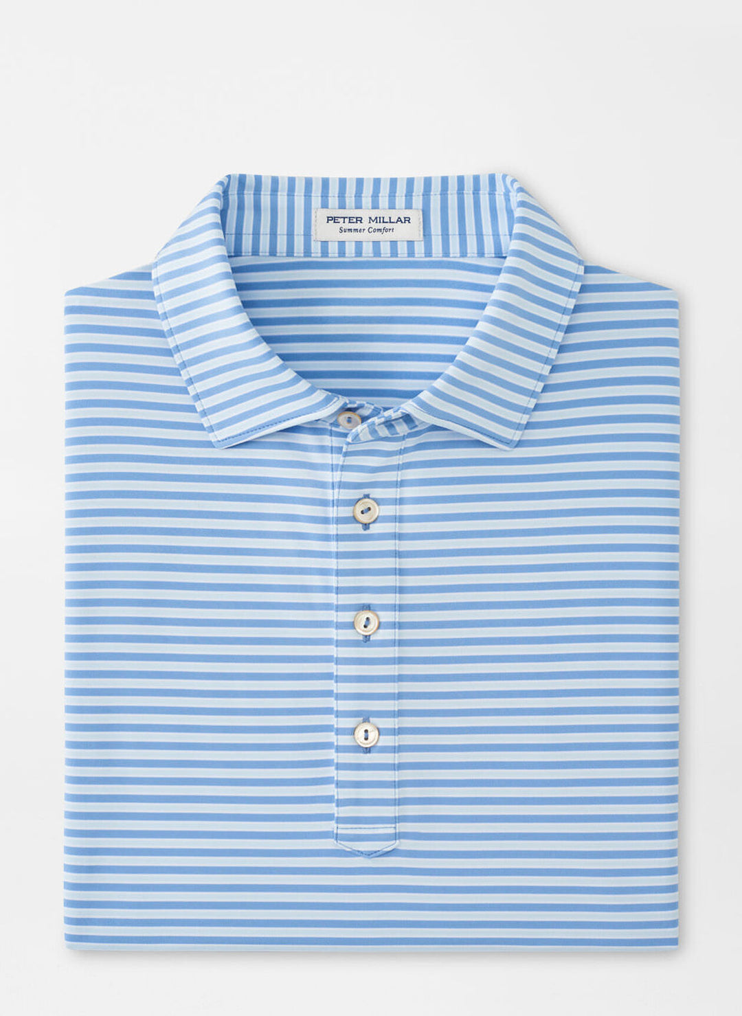 Peter Millar Mens Classic Fit Lane Performance Jersey Polo - Blue Fade