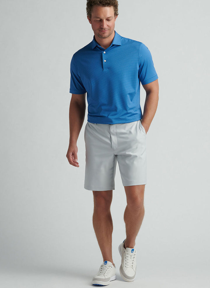 Peter Millar Mens Classic Fit Highlands Performance Jersey Polo - Sailor Blue