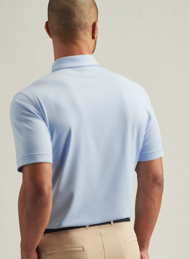 Peter Millar Mens Classic Fit Jubilee Performance Jersey Polo - Blue Fade