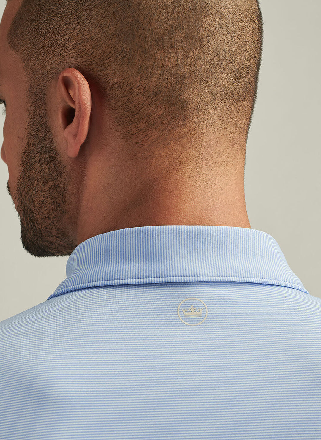 Peter Millar Mens Classic Fit Jubilee Performance Jersey Polo - Blue Fade