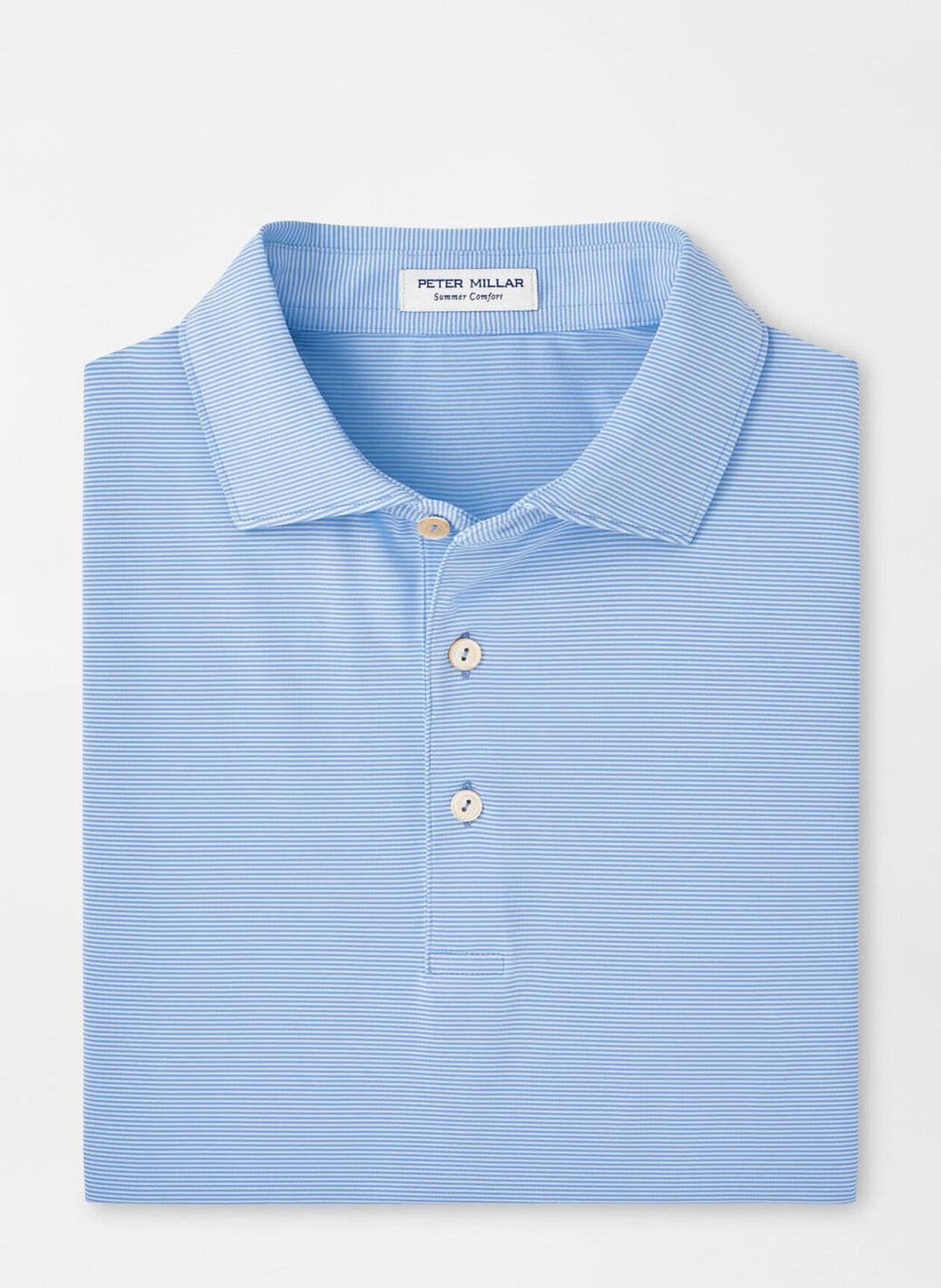 Peter Millar Mens Classic Fit Jubilee Performance Jersey Polo - Blue Fade