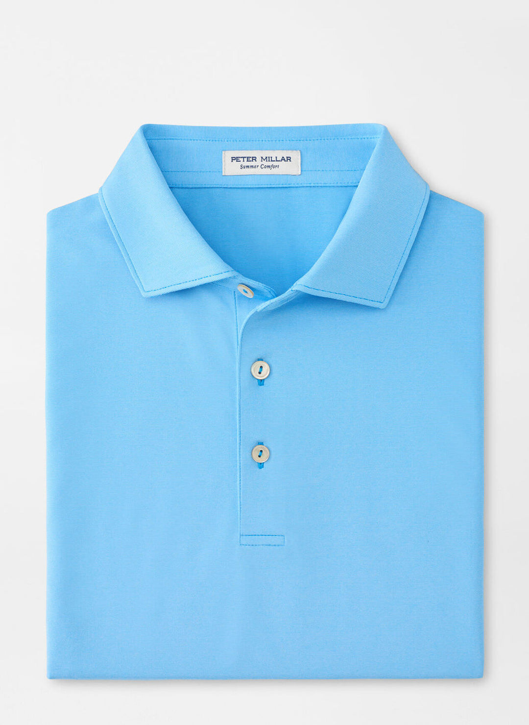 Peter Millar Mens Classic Fit Andover Performance Jersey Polo - Riverbed