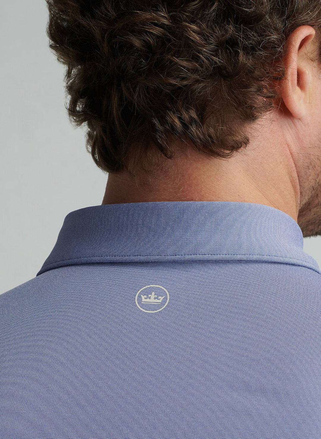 Peter Millar Mens Classic Fit Andover Performance Jersey Polo - Sport Navy